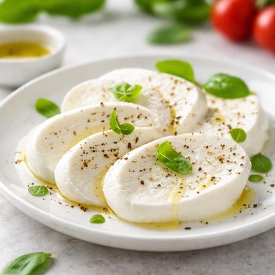 Mozzarella slices