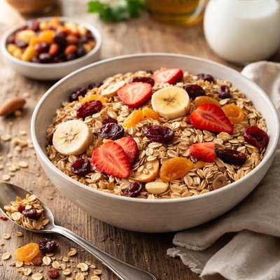 Muesli with dried fruits