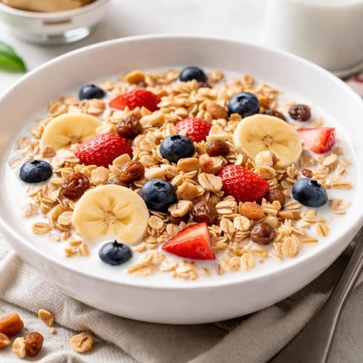 Muesli with milk