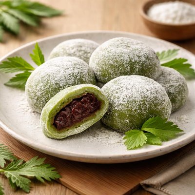 Mugwort mochi