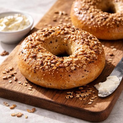 Multigrain bagel dunkin donuts