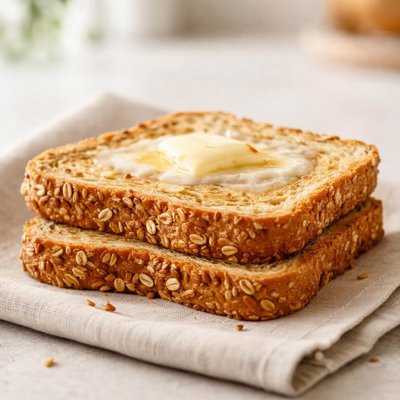 Multigrain toast with light butter