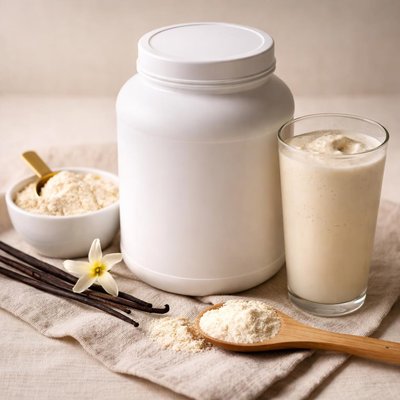 Muscletech vanilla protein powder