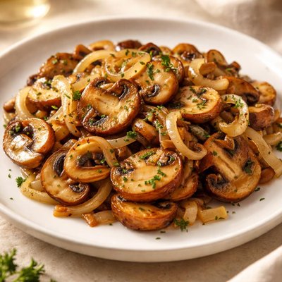 Mushroom and onions