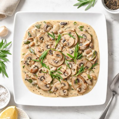 Mushroom and tarragon sauce