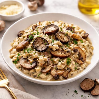 Mushroom and truffle risotto