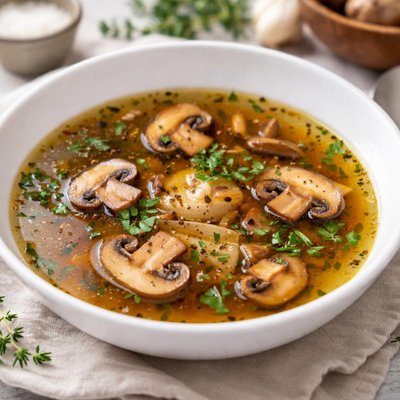 Mushroom broth
