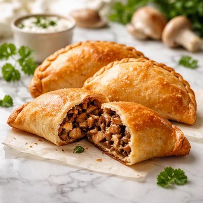 Mushroom empanada