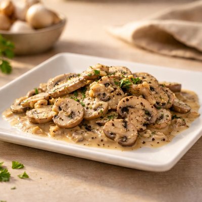 Mushroom garlic sauce