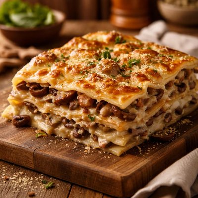 Mushroom lasagna