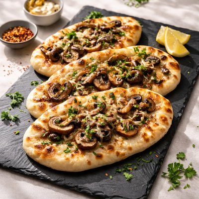 Mushroom naan