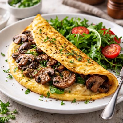 Mushroom omelet