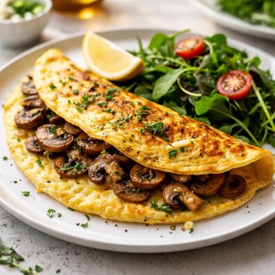 Mushroom omelette