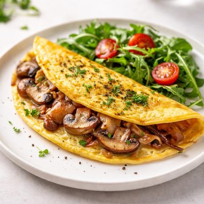 Mushroom omellete