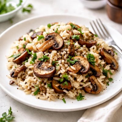 Mushroom rice
