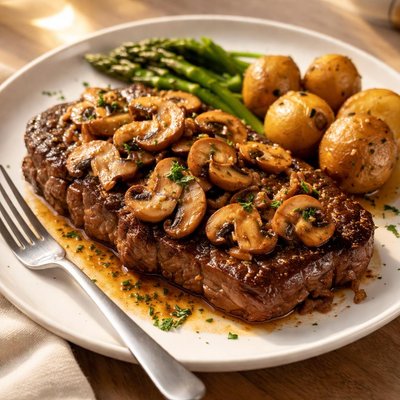 Mushroom steak