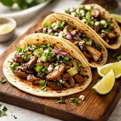 Mushroom taco