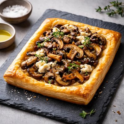 Mushroom tart