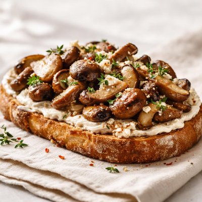 Mushroom tartine