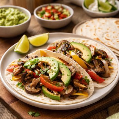 Mushroom vegetarian fajita