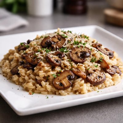 Mushrooms risotto