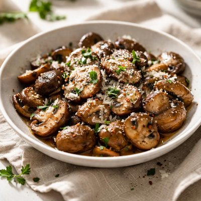 Mushrooms with parmesan