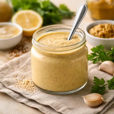Mustard tahini dressing