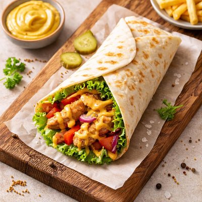 芥末包装汉堡王