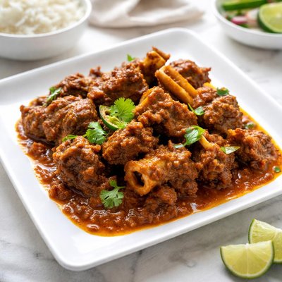 Mutton fry with gravy
