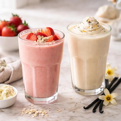 My protein strawberry and vanilla