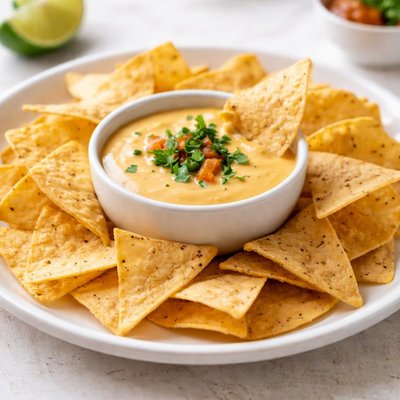 墨西哥玉米片和芝士 (Nachos and Queso)