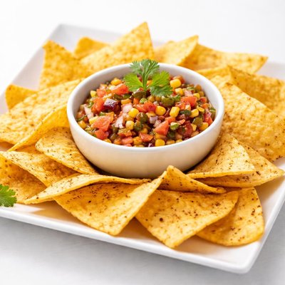 Nachos with salsa