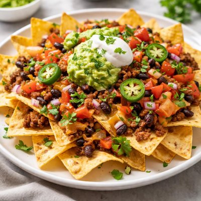 Nachos with toppings
