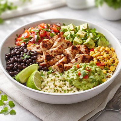 Naked chicken burrito bowl