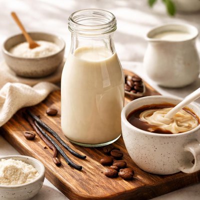 Natural coffee creamer