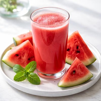 Natural unsweetened watermelon juice