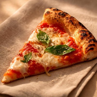 Neapolitan pizza slice