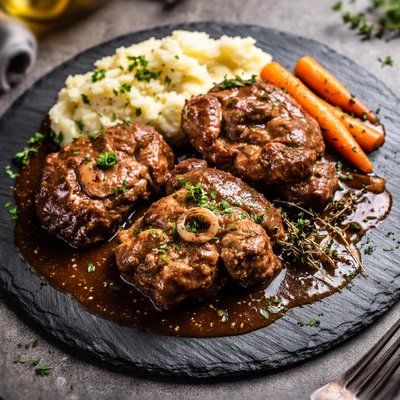 Gigot d'agneau en sauce