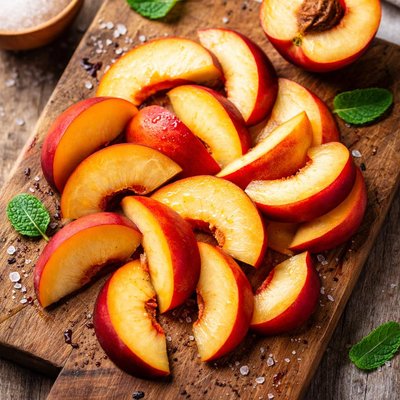 Nectarine slices