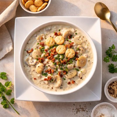 New england clam chowder soup