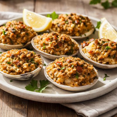 新英格兰风味填充蛤蜊