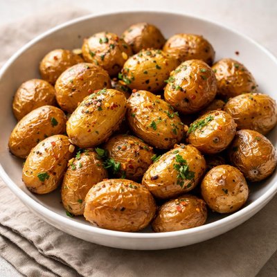 New potatoes air fried