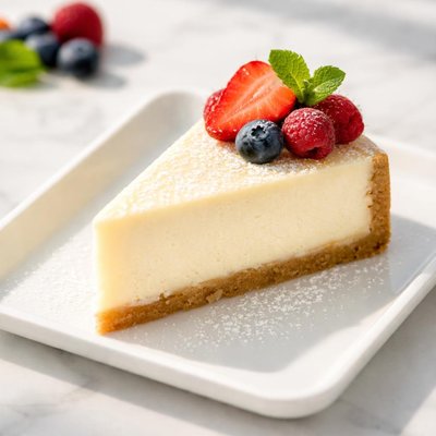 New york cheese cake slice