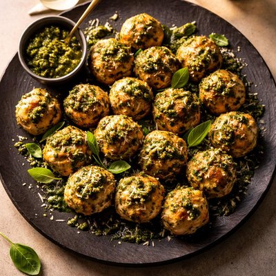 New york times chicken pesto meatballs