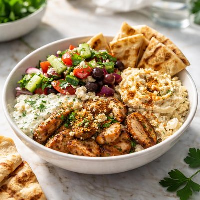 Nick the greeks chicken gryro bowl