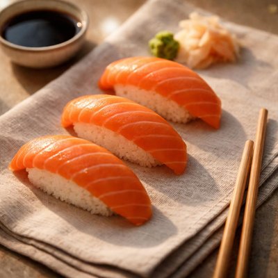 Nigiri with salmon