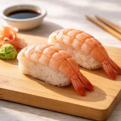 Nigiri with shrimp