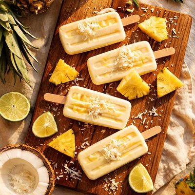 No sugar added pineapple coconut