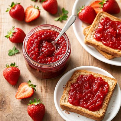 No sugar added strawberry jam