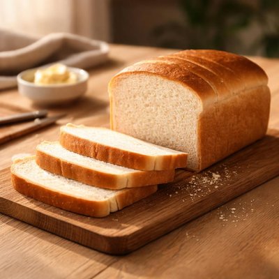 No sugar white bread